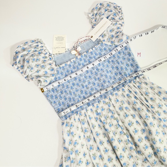 LOVESHACKFANCY Anzie powder blue maxi cottagecore dress - Picture 6 of 14